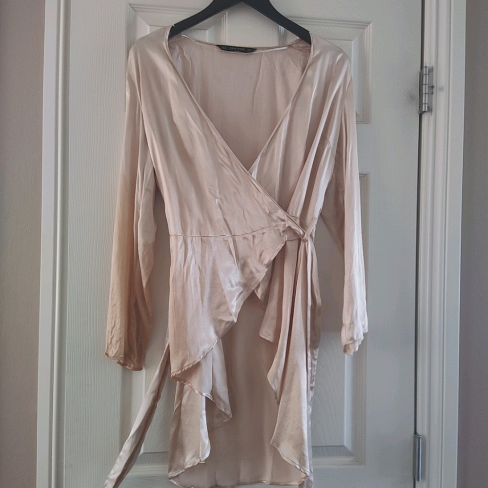Wrap dress style top blous